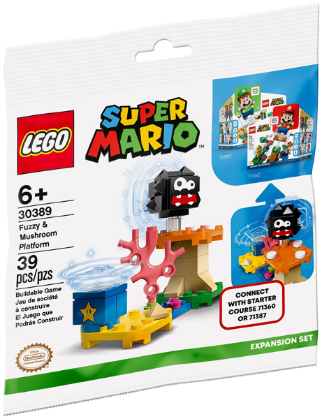 LEGO® Super Mario Fuzzy & Mushroom Platform - Expansion Set Polybag 30389