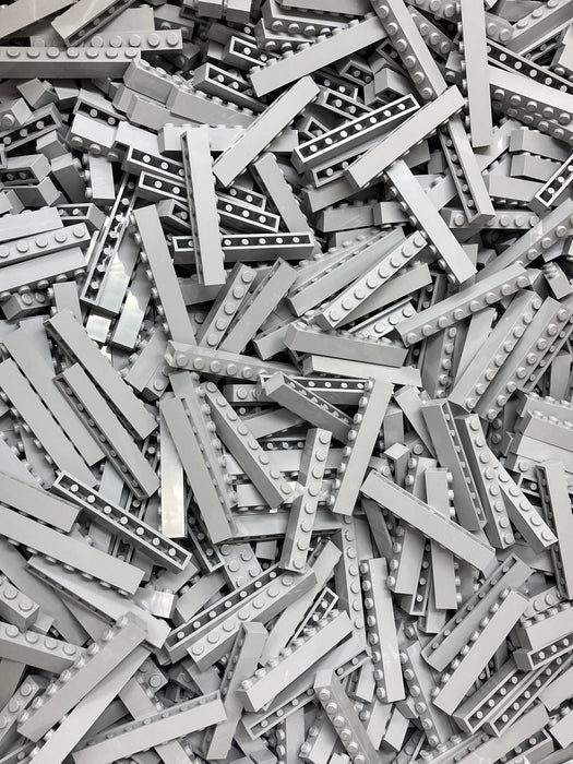 200 x Light Bluish Grey LEGO® 1x8 Bricks