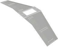 1 x Light Bluish Grey LEGO Plane Wings