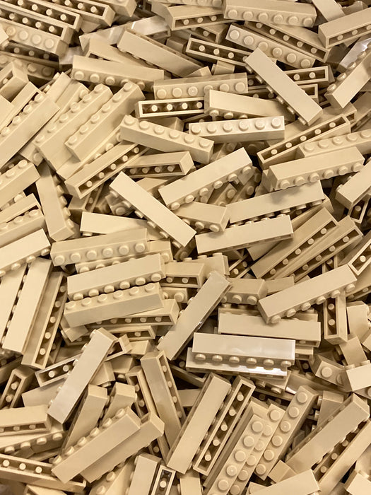 100 x Tan LEGO® 1x6 Bricks