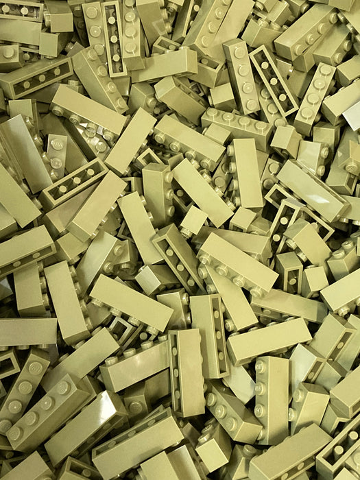 100 x Olive Green LEGO® 1x4 Bricks