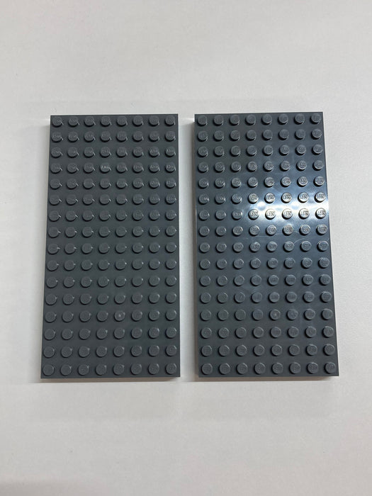 2 x Dark Bluish Grey LEGO® 8 x 16 Bricks