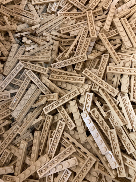 100 x Tan LEGO® 1x6 Plates