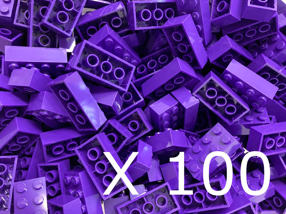 100 x Dark Purple LEGO® 2x4 Bricks