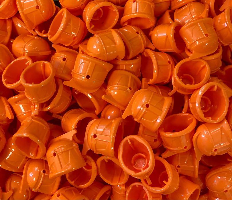 LEGO® Blank Orange Star Wars Clone Trooper Helmets x 10